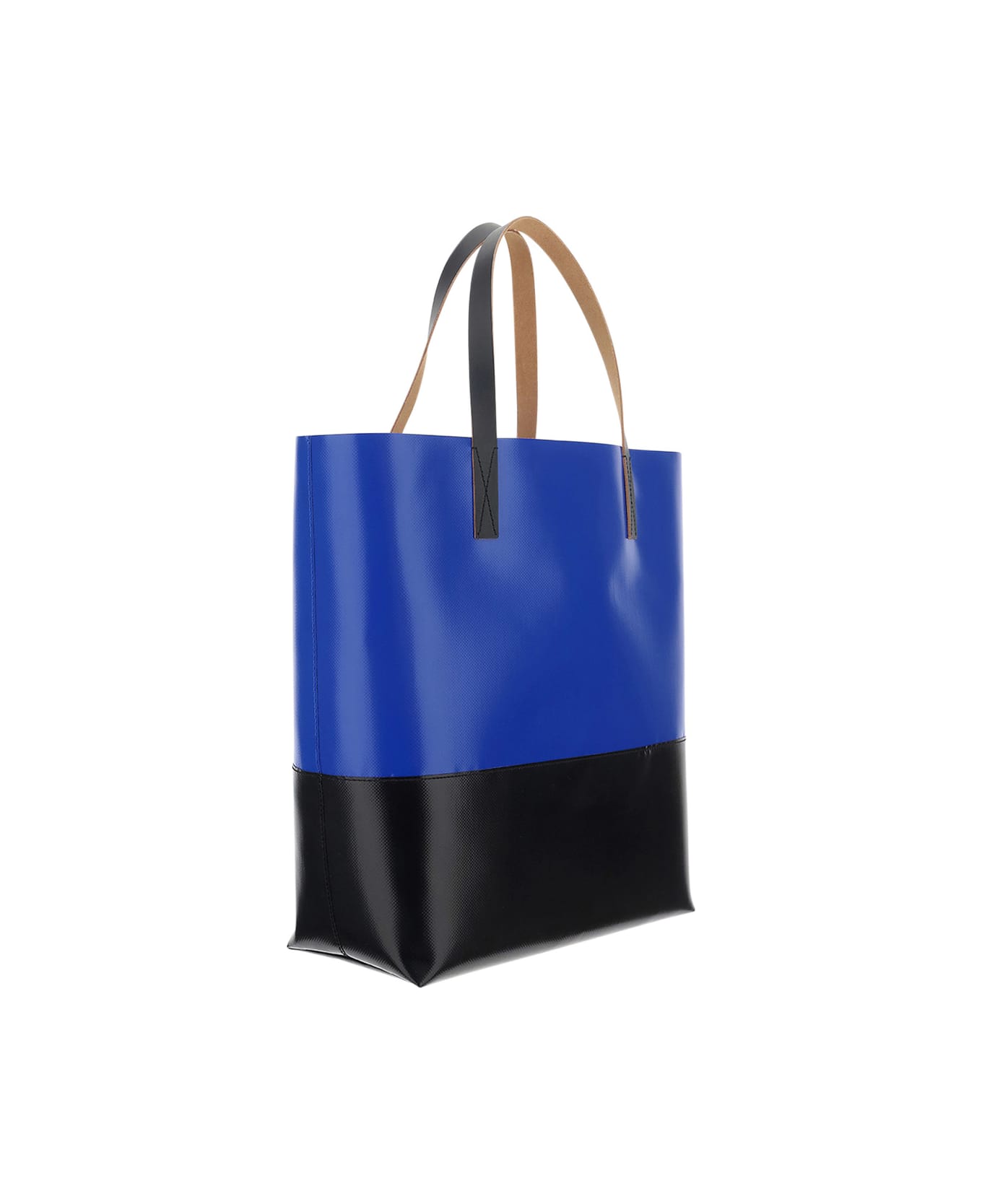 Marni Shopping Bag - Blu/nero トートバッグ