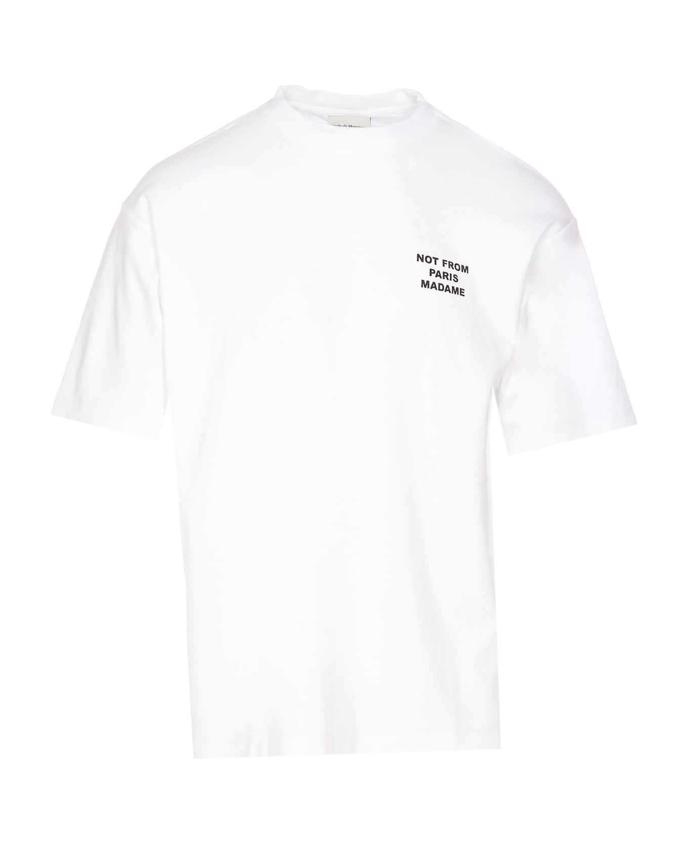 Drôle de Monsieur Le T-shirt Slogan - White