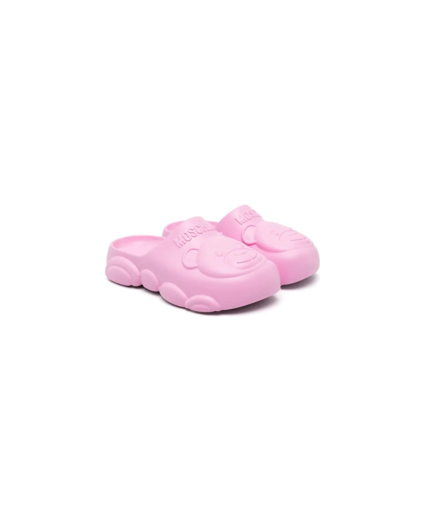 Moschino Sandali Gummy Con Motivo Teddy-bear - Pink