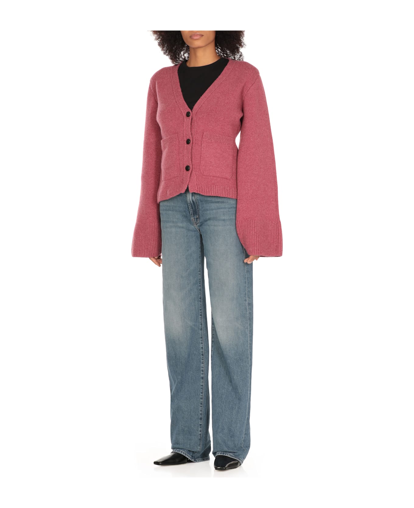 Khaite Scarlet Cardigan - Fuchsia