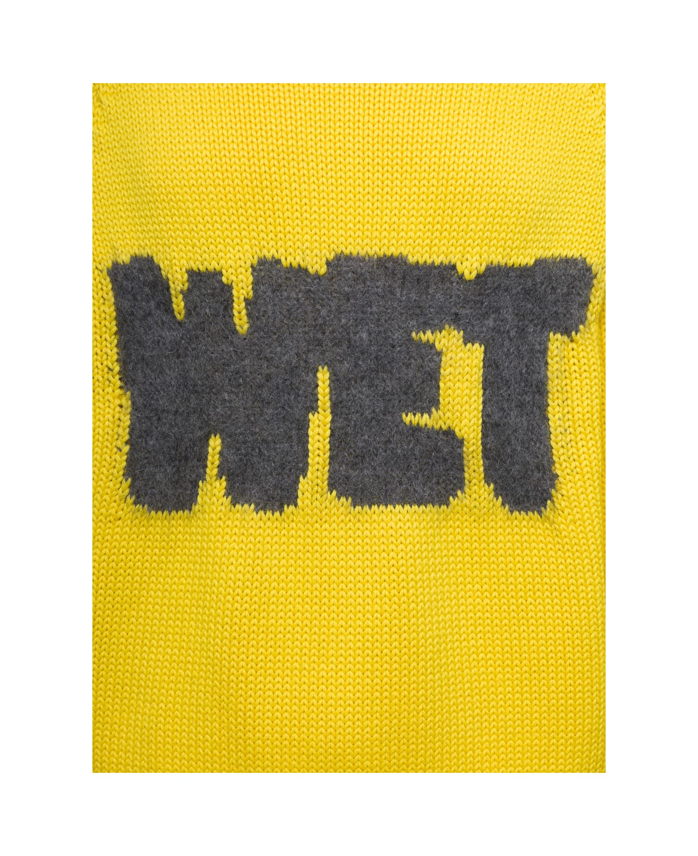 ERL Yellow Intarsia Raglan Pullover In Cotton Unisex - Yellow