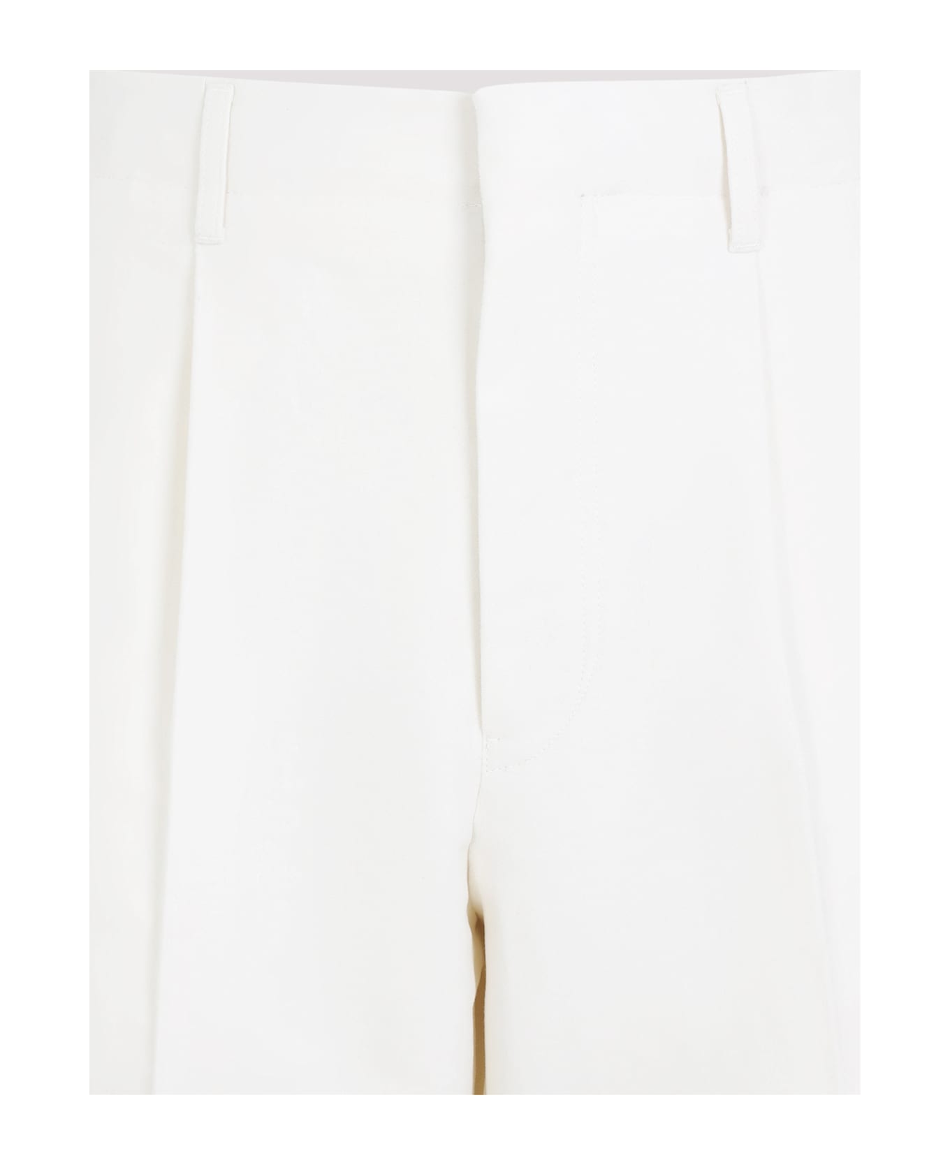 Zegna Cotton Cashmere Pants - Bianco Naturale Unito