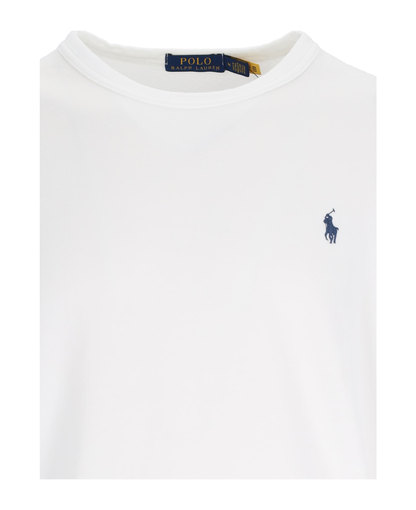 Polo Ralph Lauren Logo Crewneck Sweatshirt - White フリース
