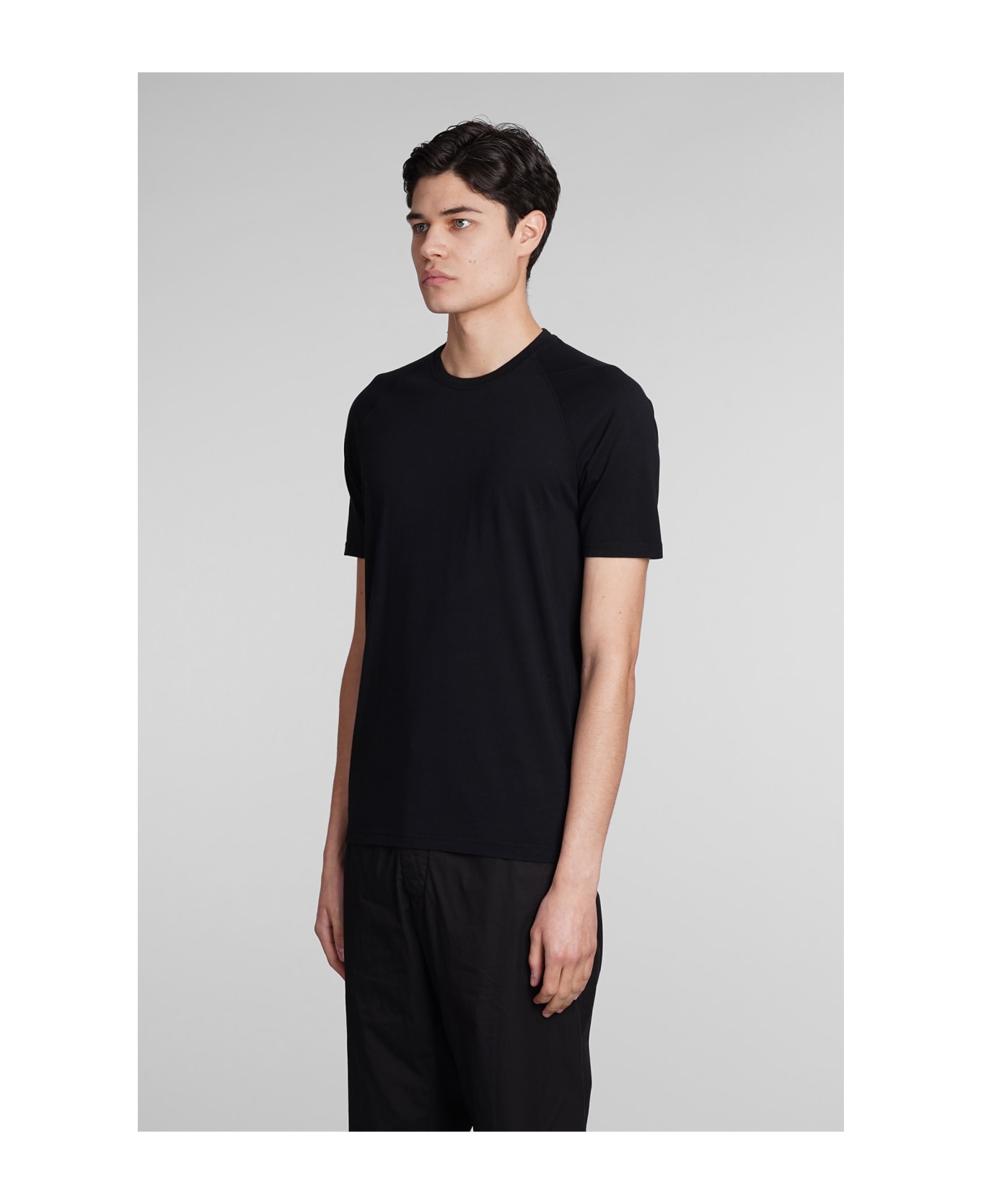 Aspesi T-shirt Ay28 T-shirt In Black Cotton - black