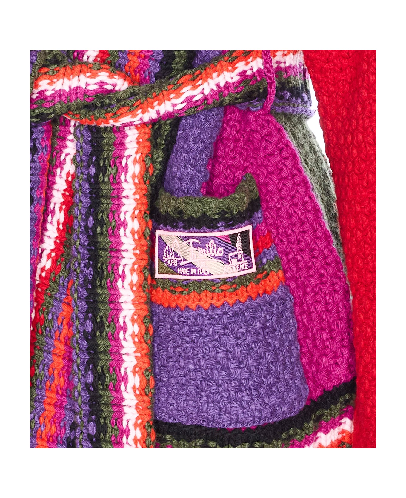 Pucci Knitted Cardigan - Red