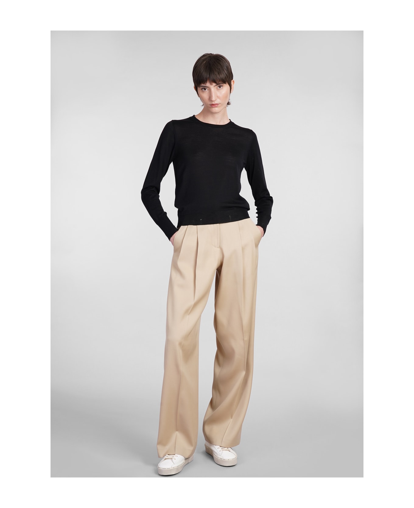Golden Goose Distressed Effect Knit Jumper - black