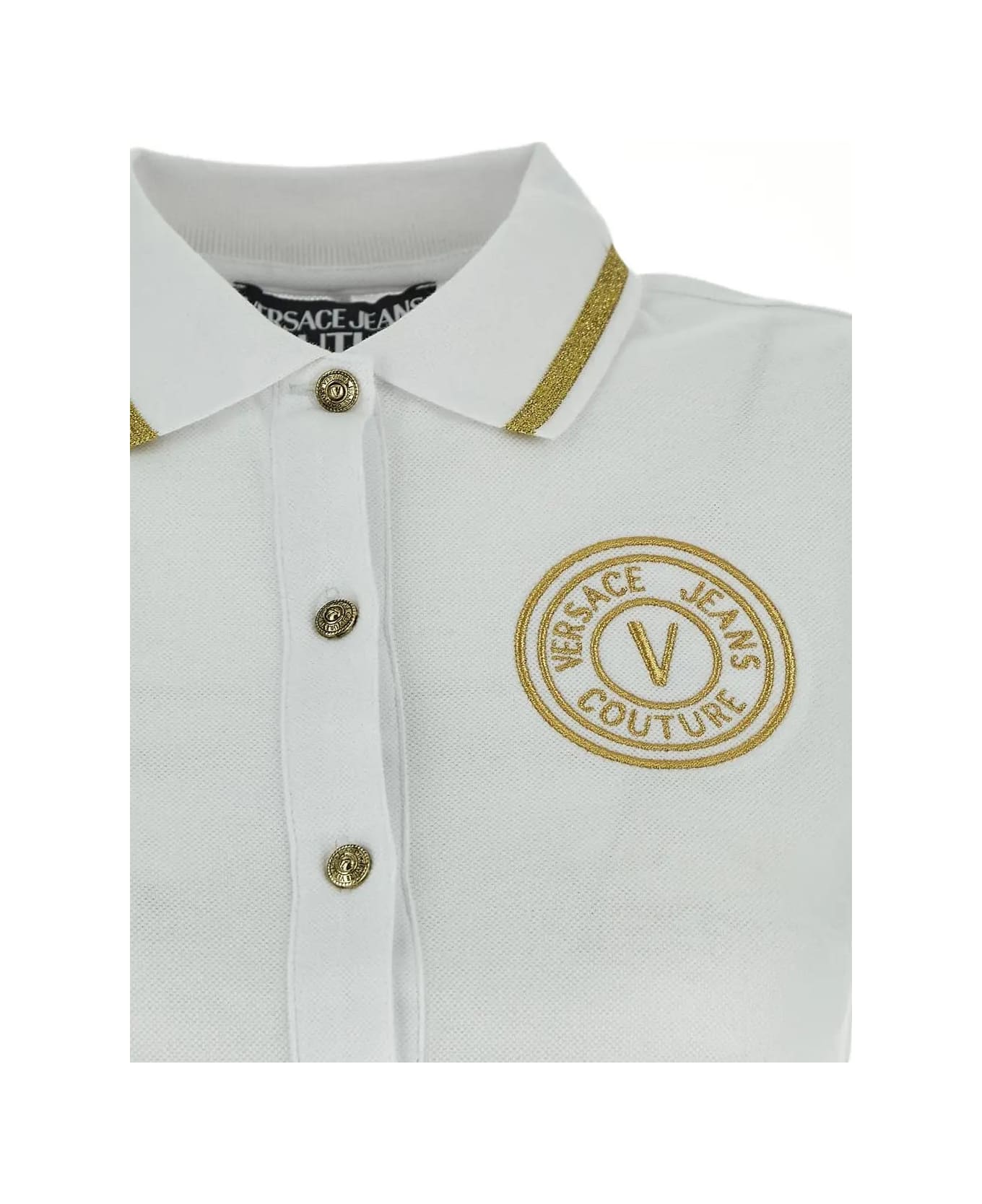 Versace Jeans Couture Cotton Dress - White ワンピース＆ドレス