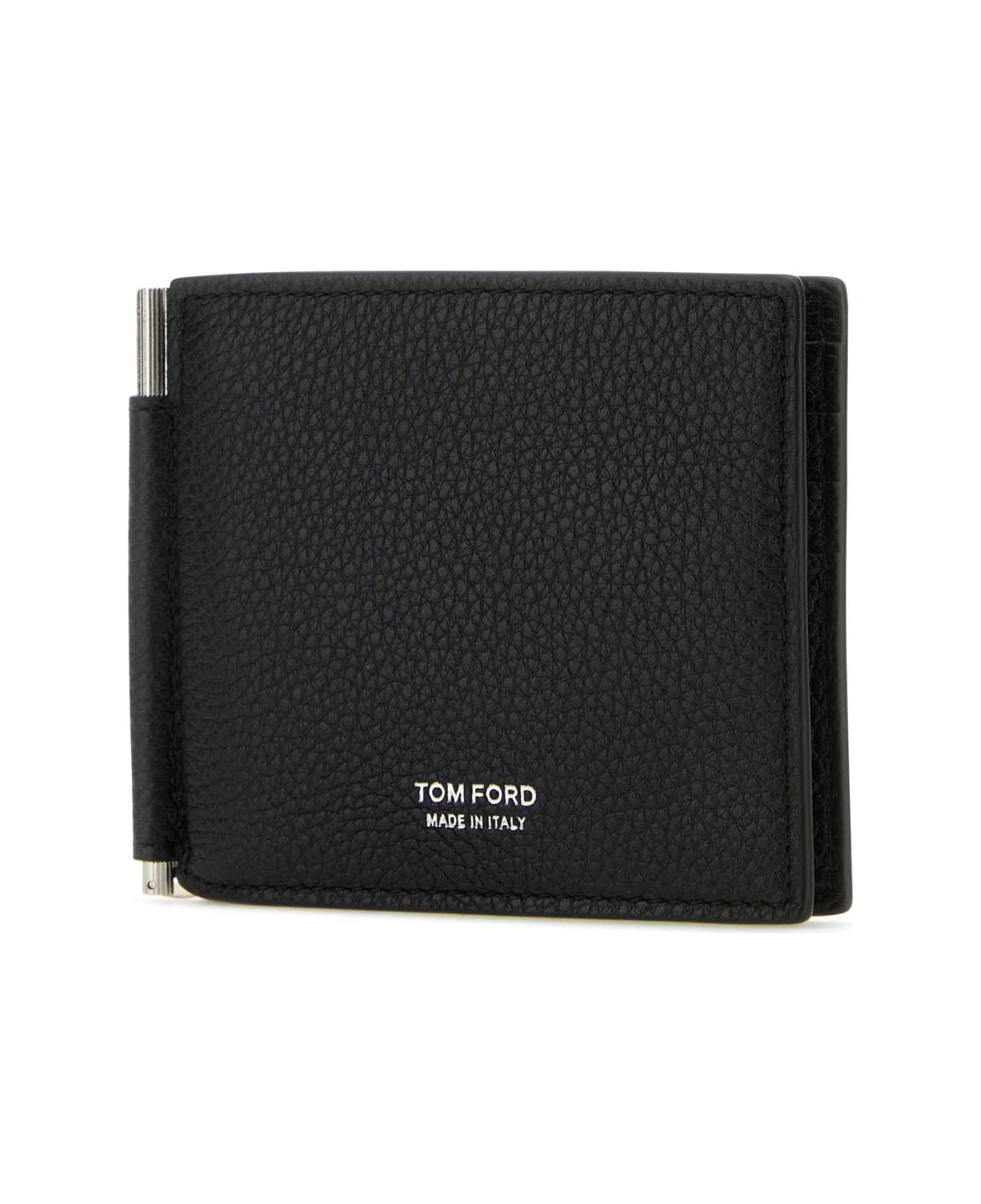 Tom Ford Leather Wallet - BLACK