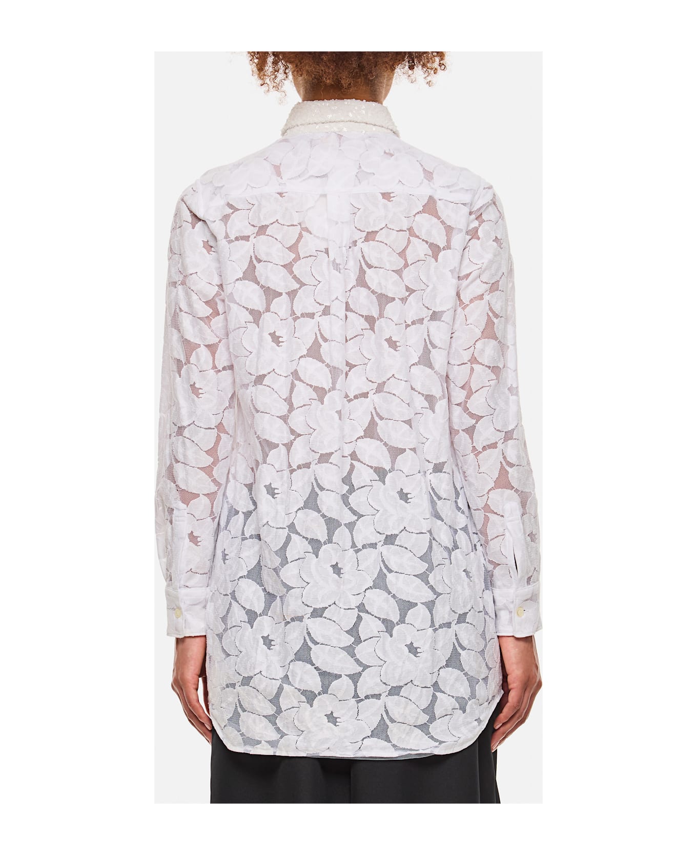 Comme des Garçons Tulle Shirt - White