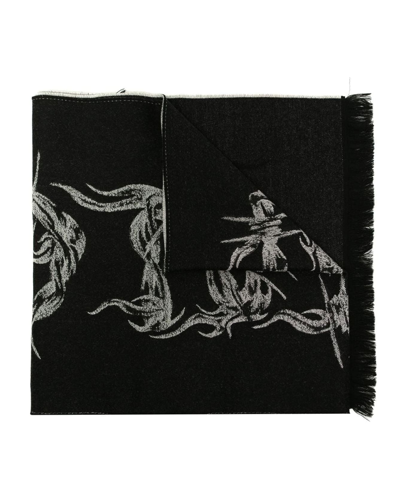 Givenchy Wool Scarf - Black スカーフ＆ストール