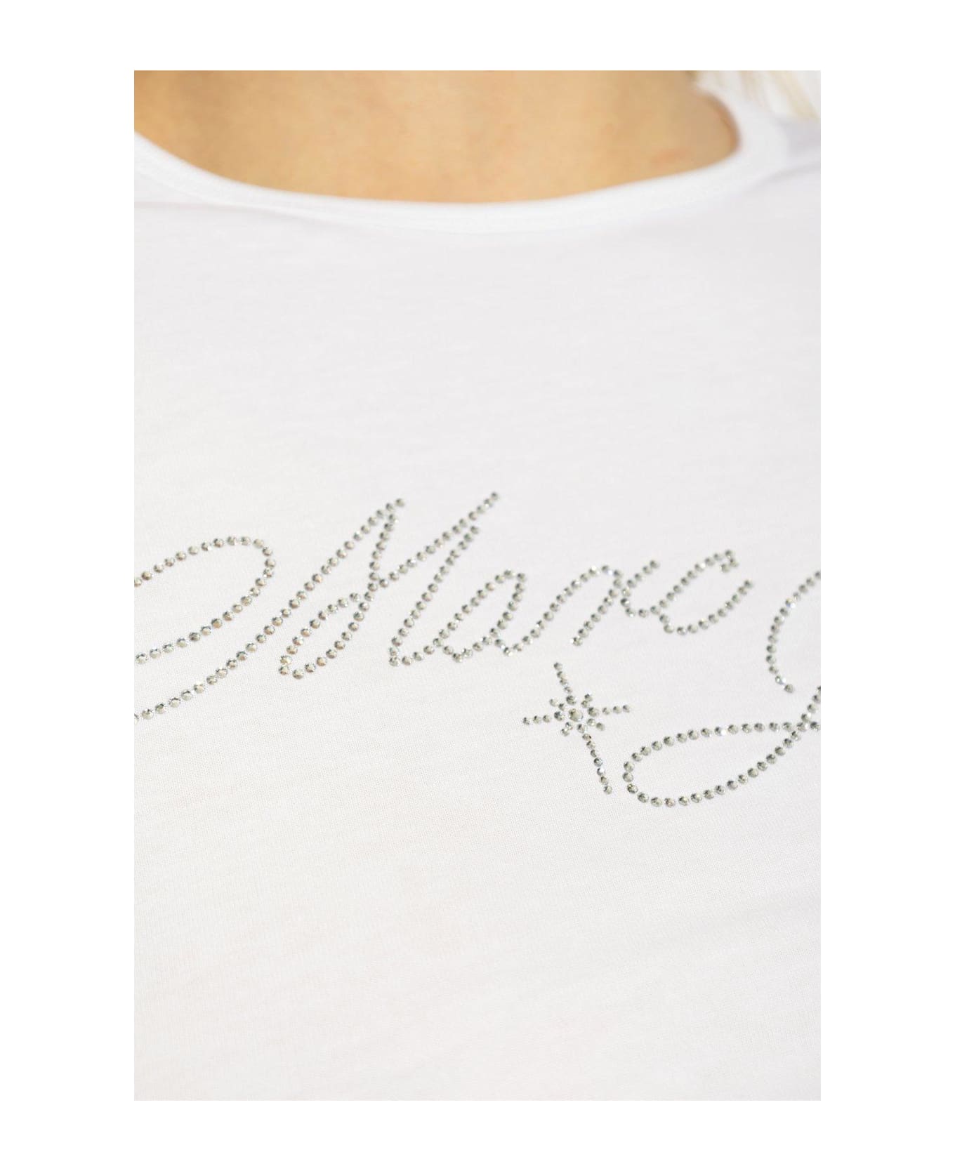 Marc Jacobs Charm Logo Shrunken T-shirt - White