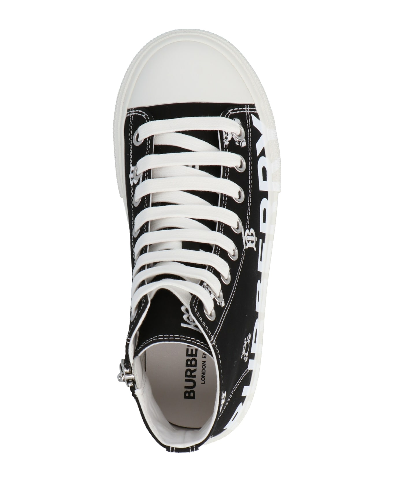 Burberry 'mini Larkhall  Sneakers - White/Black シューズ