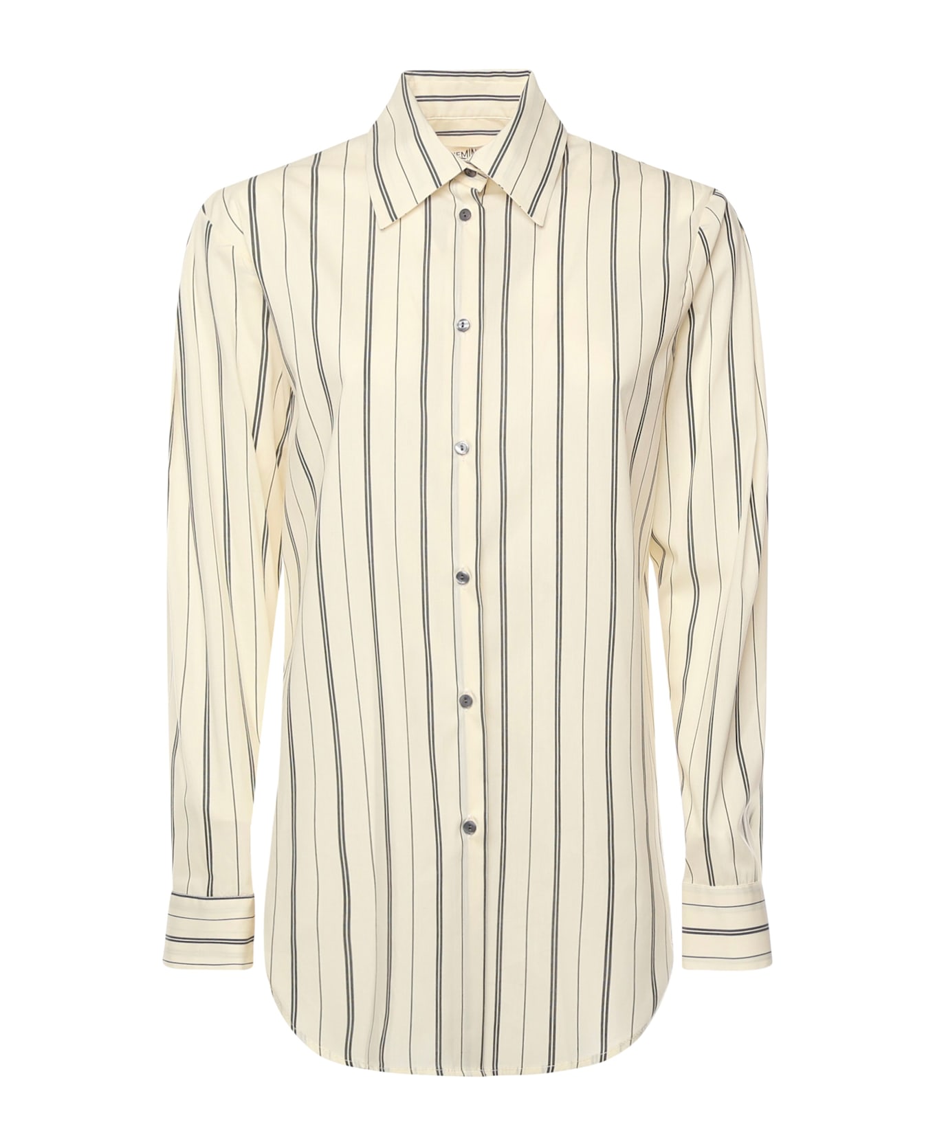 Nineminutes Cotton Shirt - BUTTER GREY