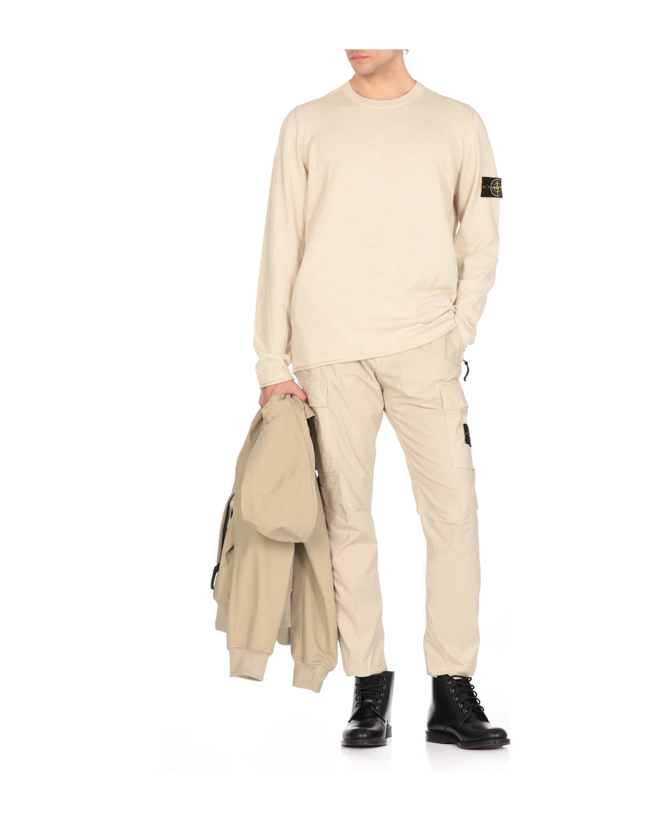 Stone Island Logoed Sweater - Sabbia