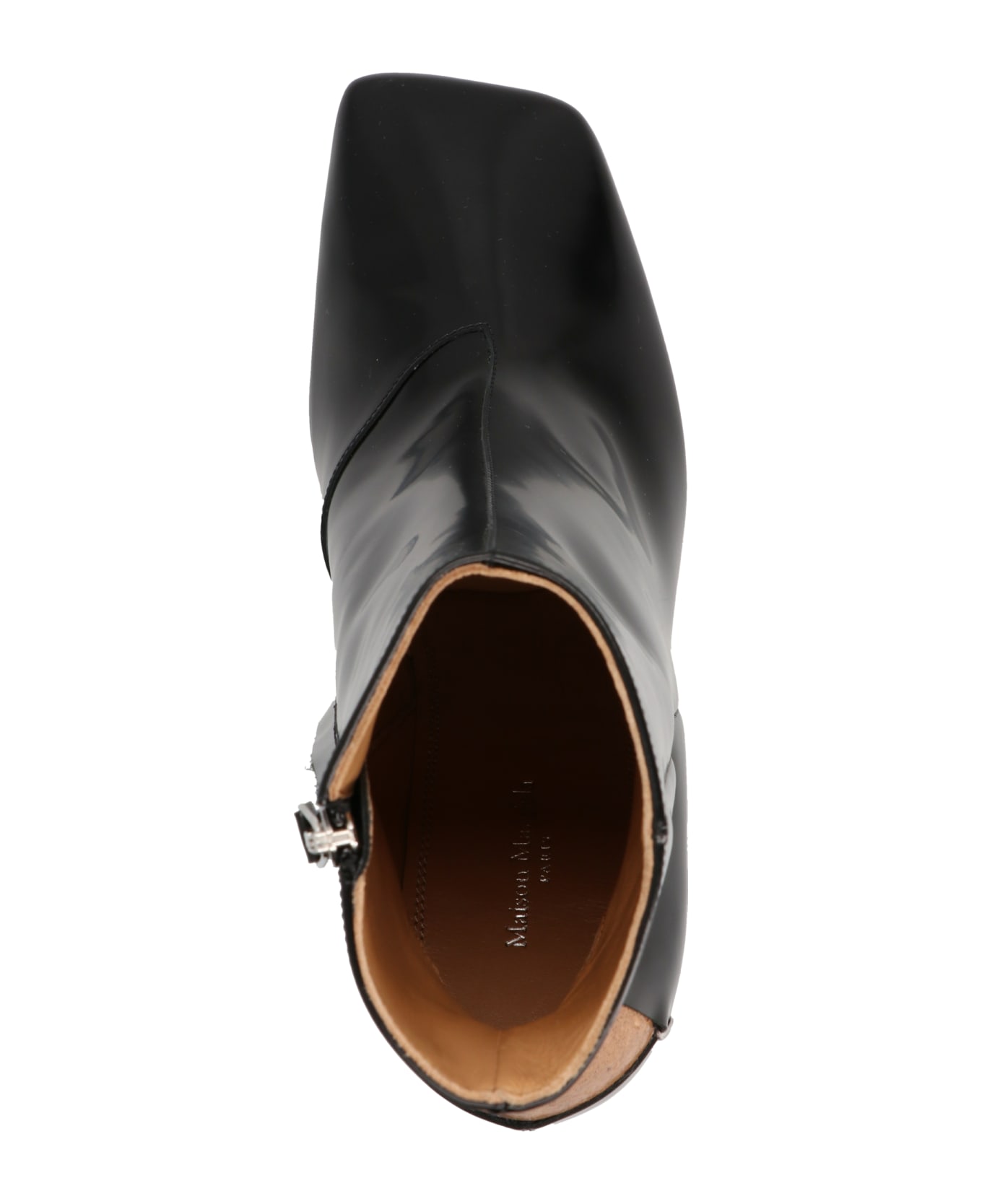 Maison Margiela Heel Detail Ankle Boots - BLACK