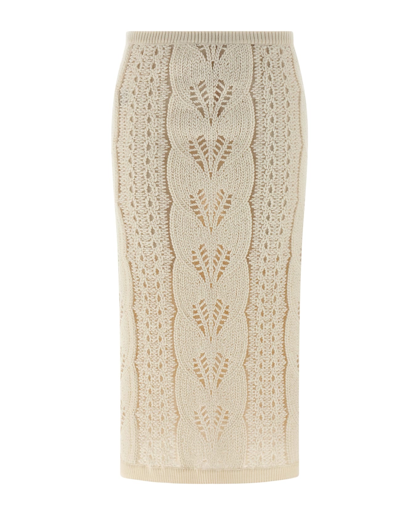 Ermanno Scervino Tricot Skirt - White