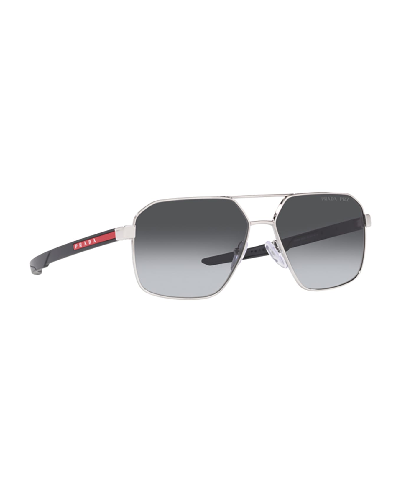 Prada Linea Rossa Ps 55ws Silver Sunglasses - Silver サングラス