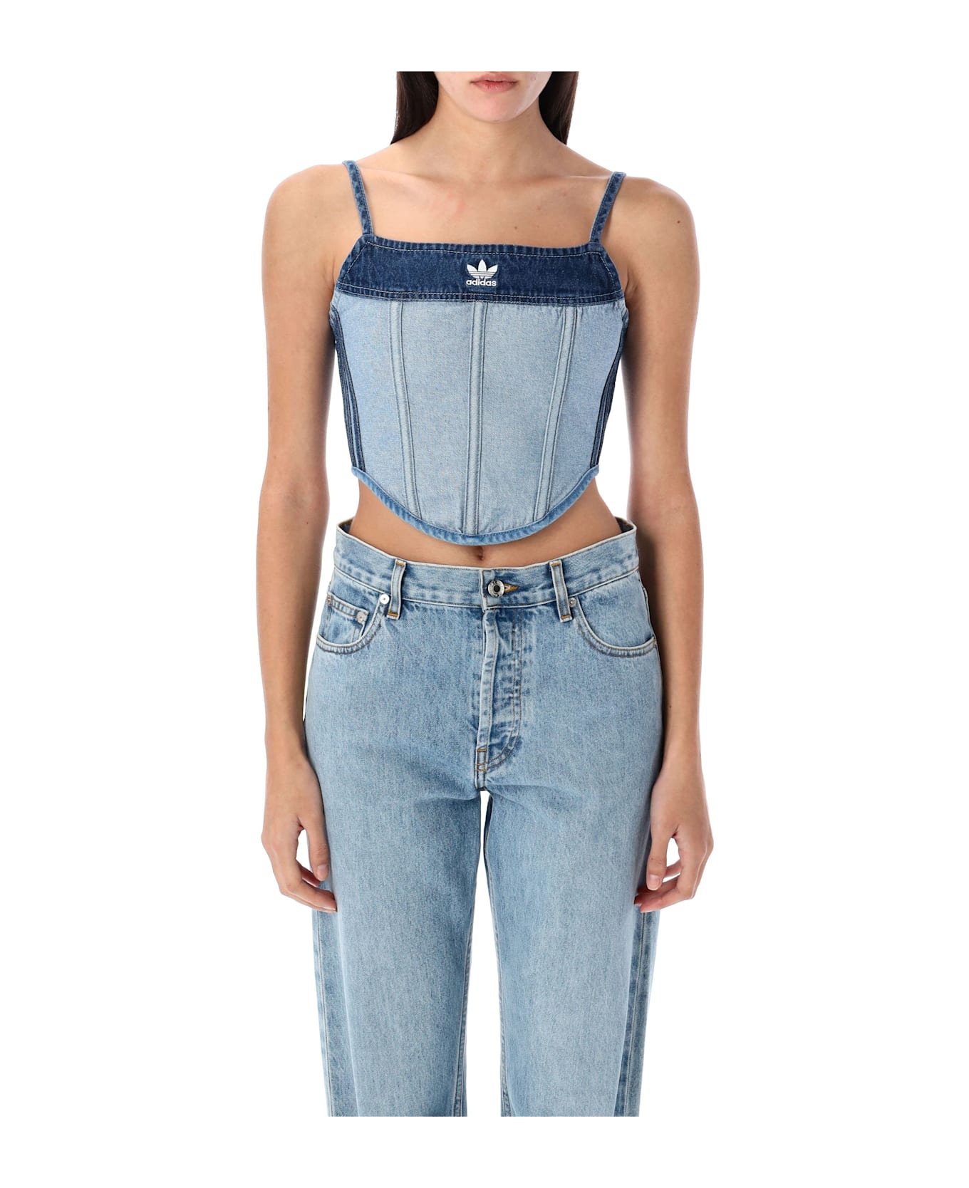 Adidas Originals Kseniaschnaider Denim Corset - LIGHT BLUE