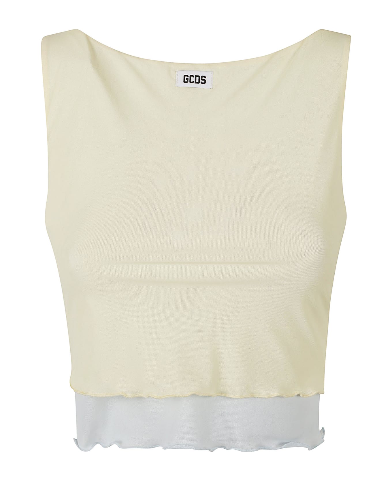 GCDS Tulle Tank Top - Baby Yellow