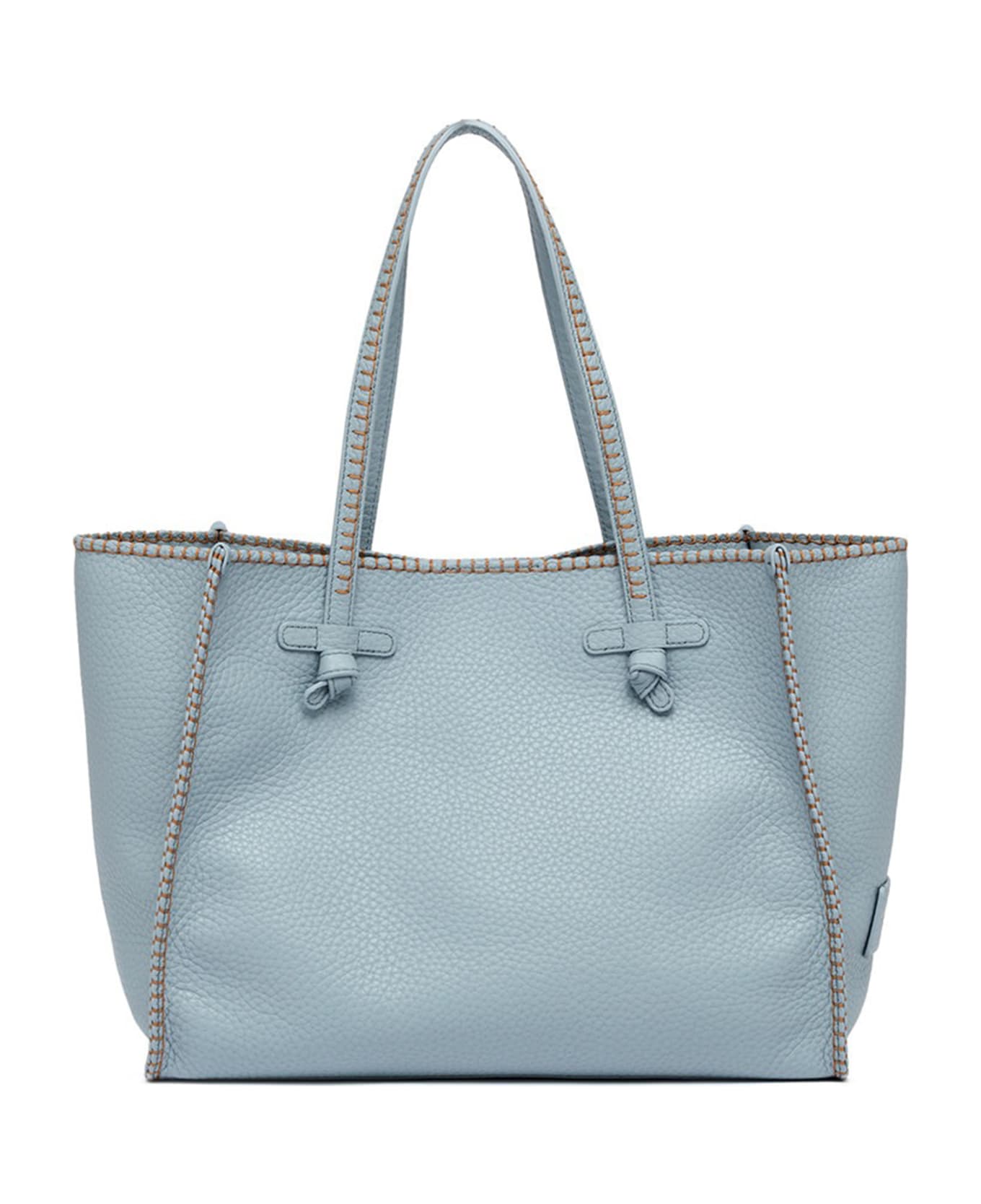 Gianni Chiarini Light Blue Marcella Shopping Bag In Bubble Leather - ARTICO
