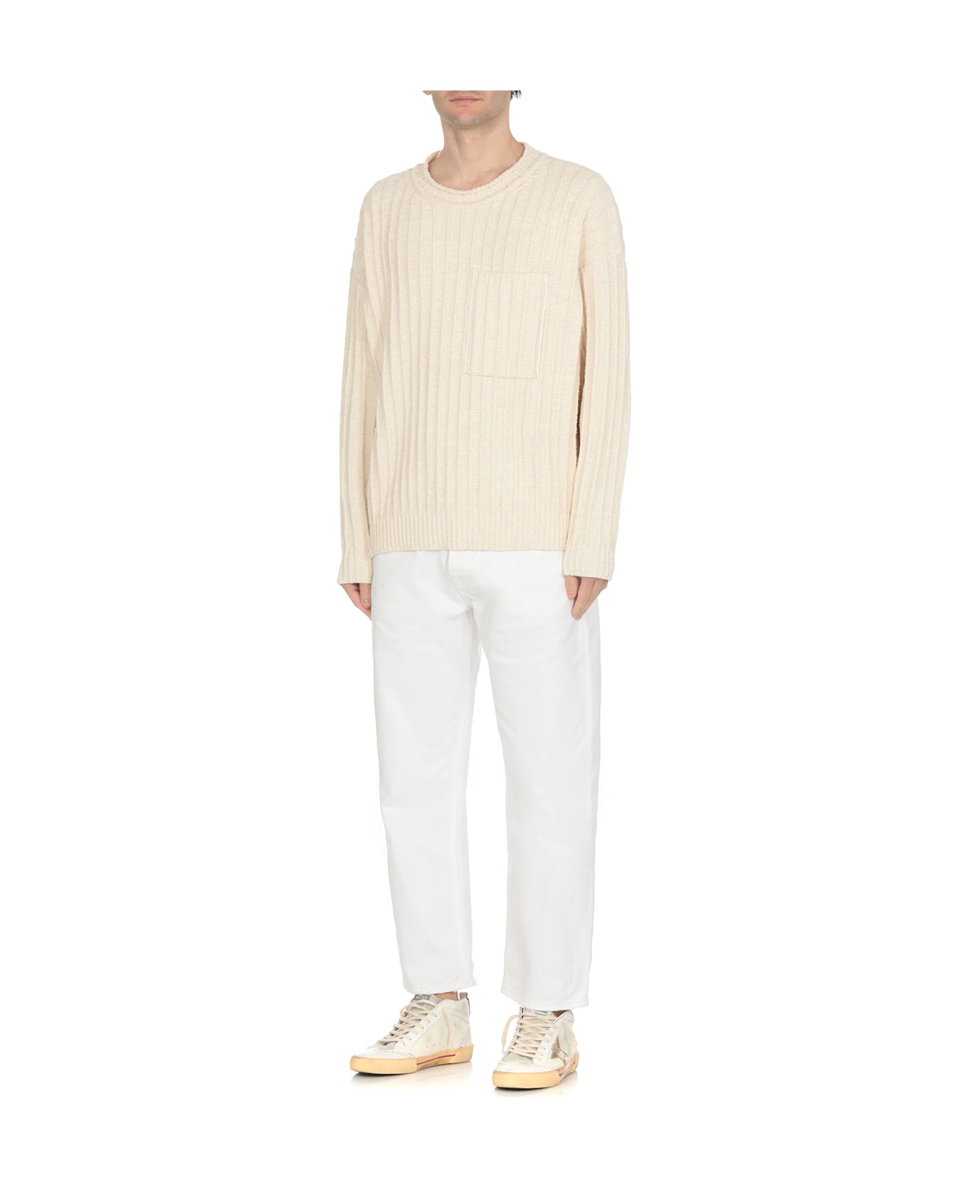 Golden Goose Boxy Sweater - PAPYRUS