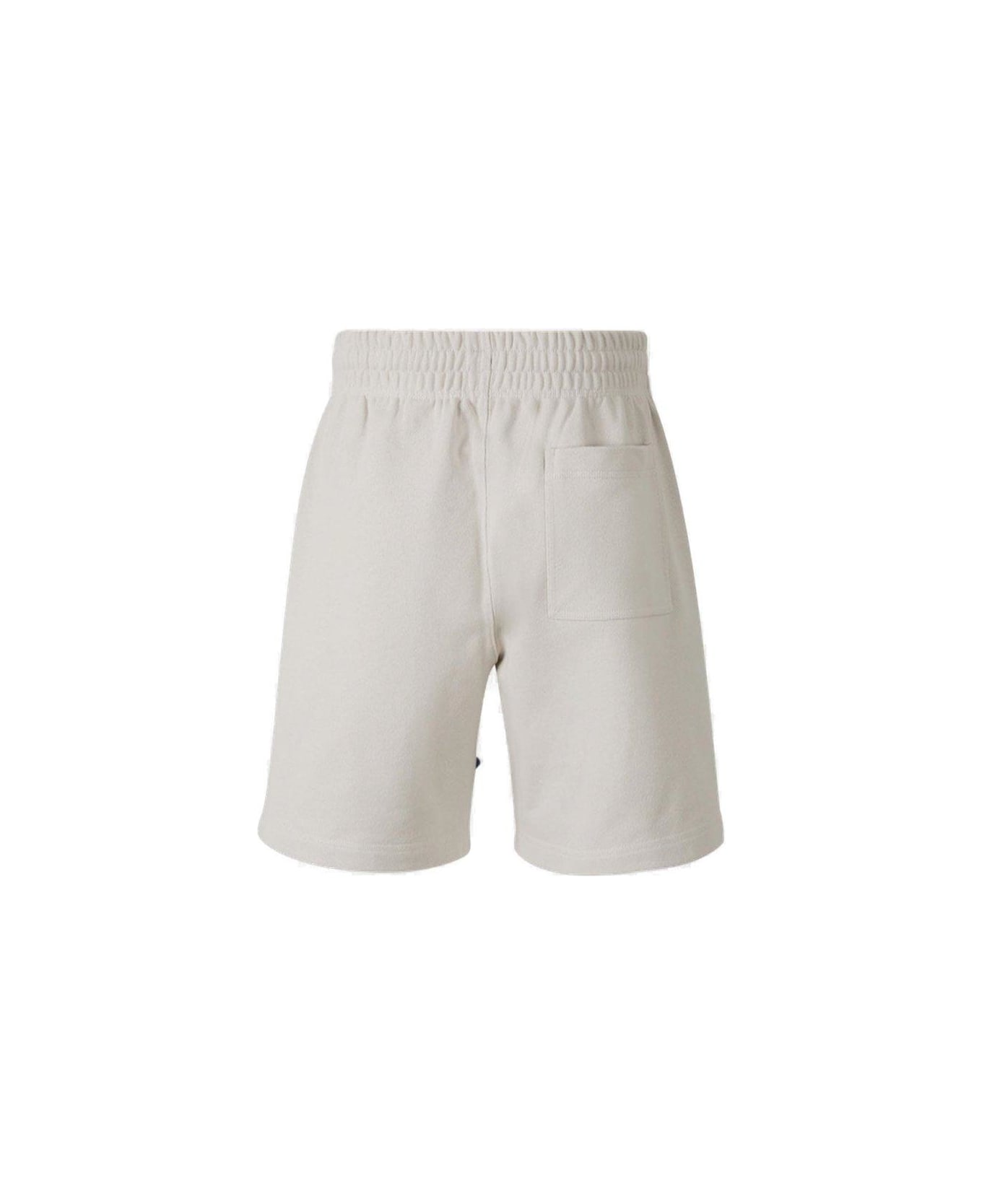 Burberry Logo Embroidered Bermuda Shorts - SAIL