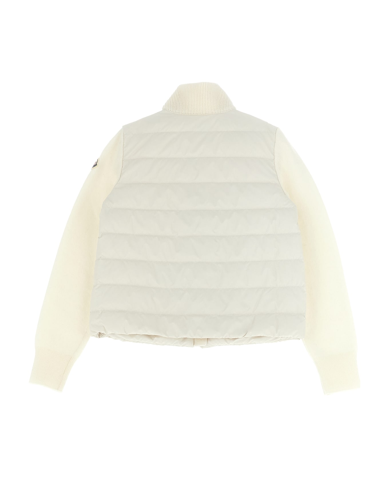 Moncler Two-material Cardigan - White