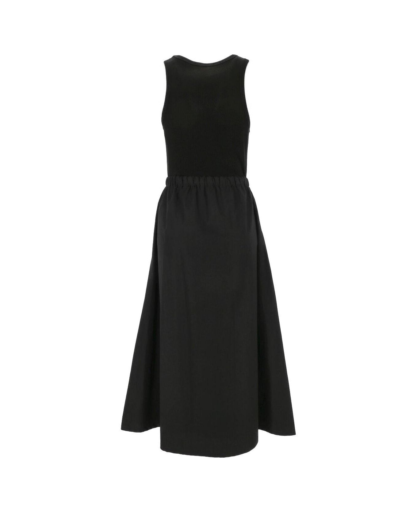 Moncler Panelled Sleeveless Dress - Black