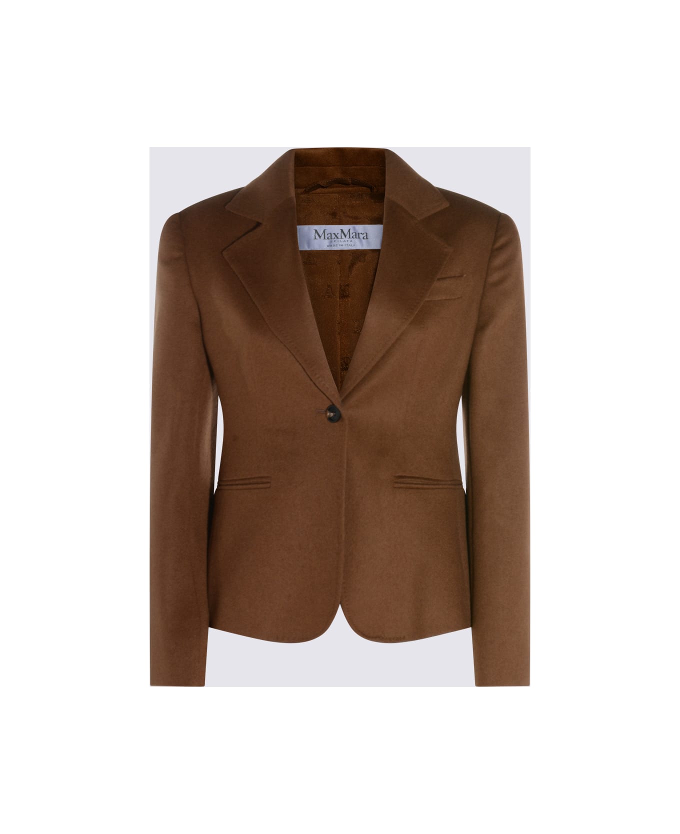 Max Mara Brown Suede Glenn Blazer - Leather Brown