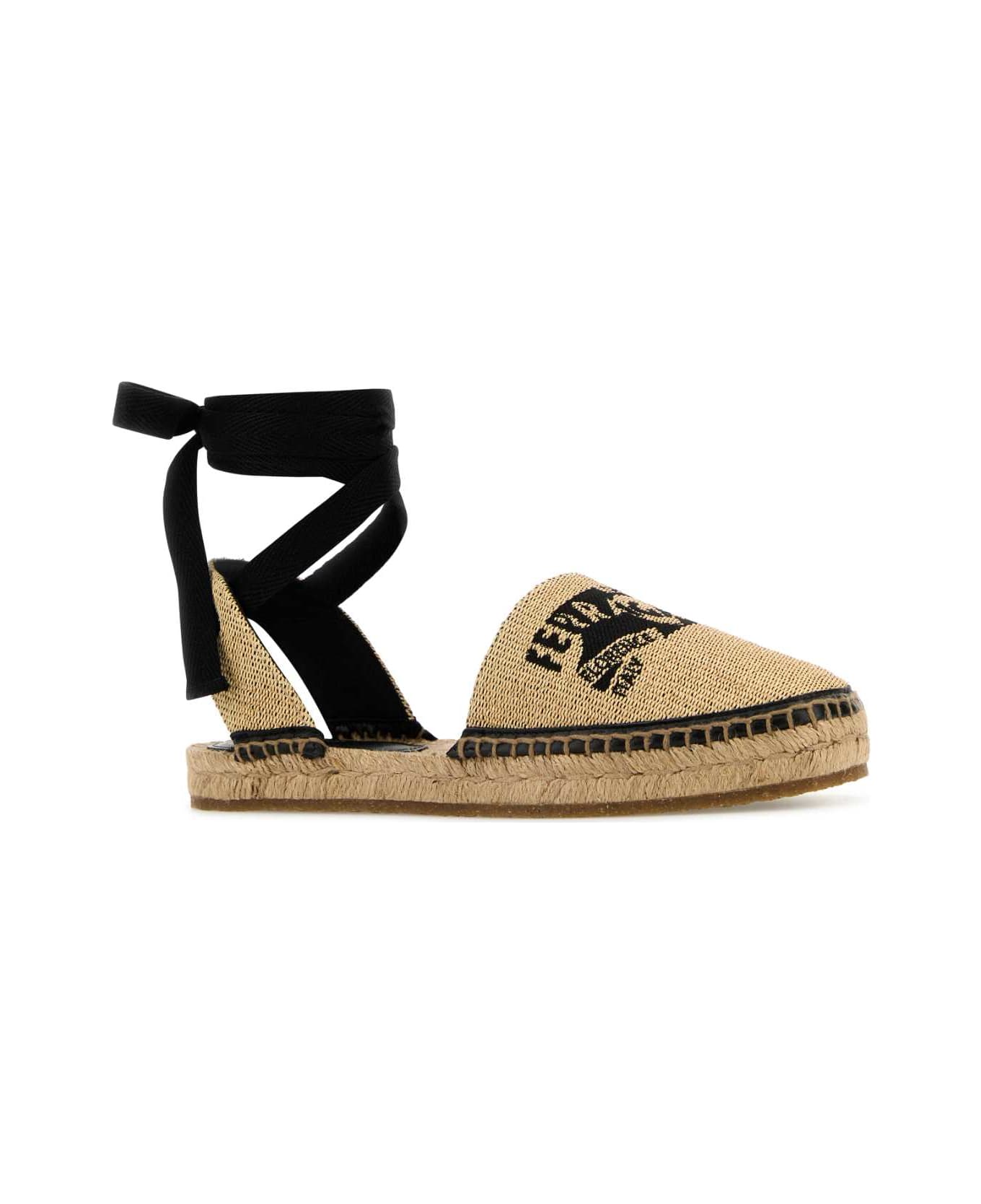 Ferragamo Raffia Elaia Espadrilles - PAGLMIELEDISNERONEROFIX