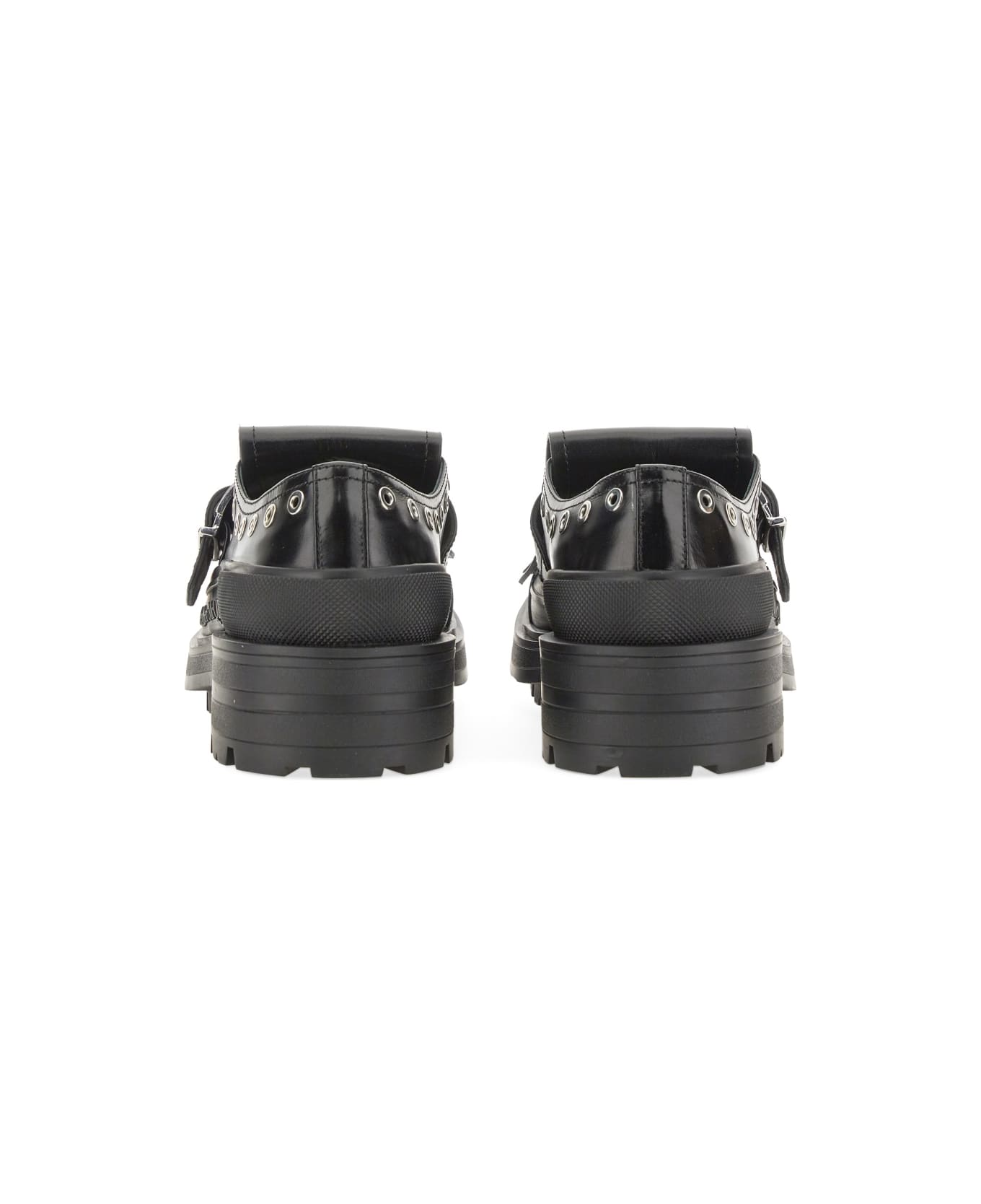Alexander McQueen Studded Loafer - BLACK