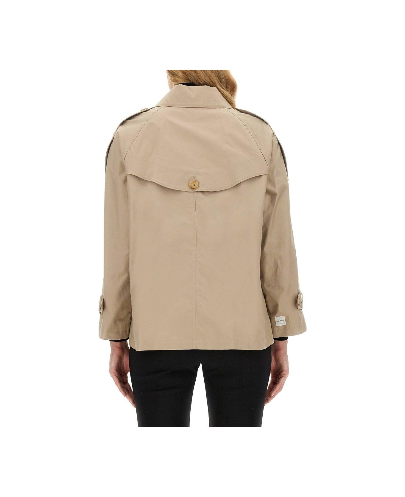 Max Mara The Cube Double-breasted Trench Coat - Beige