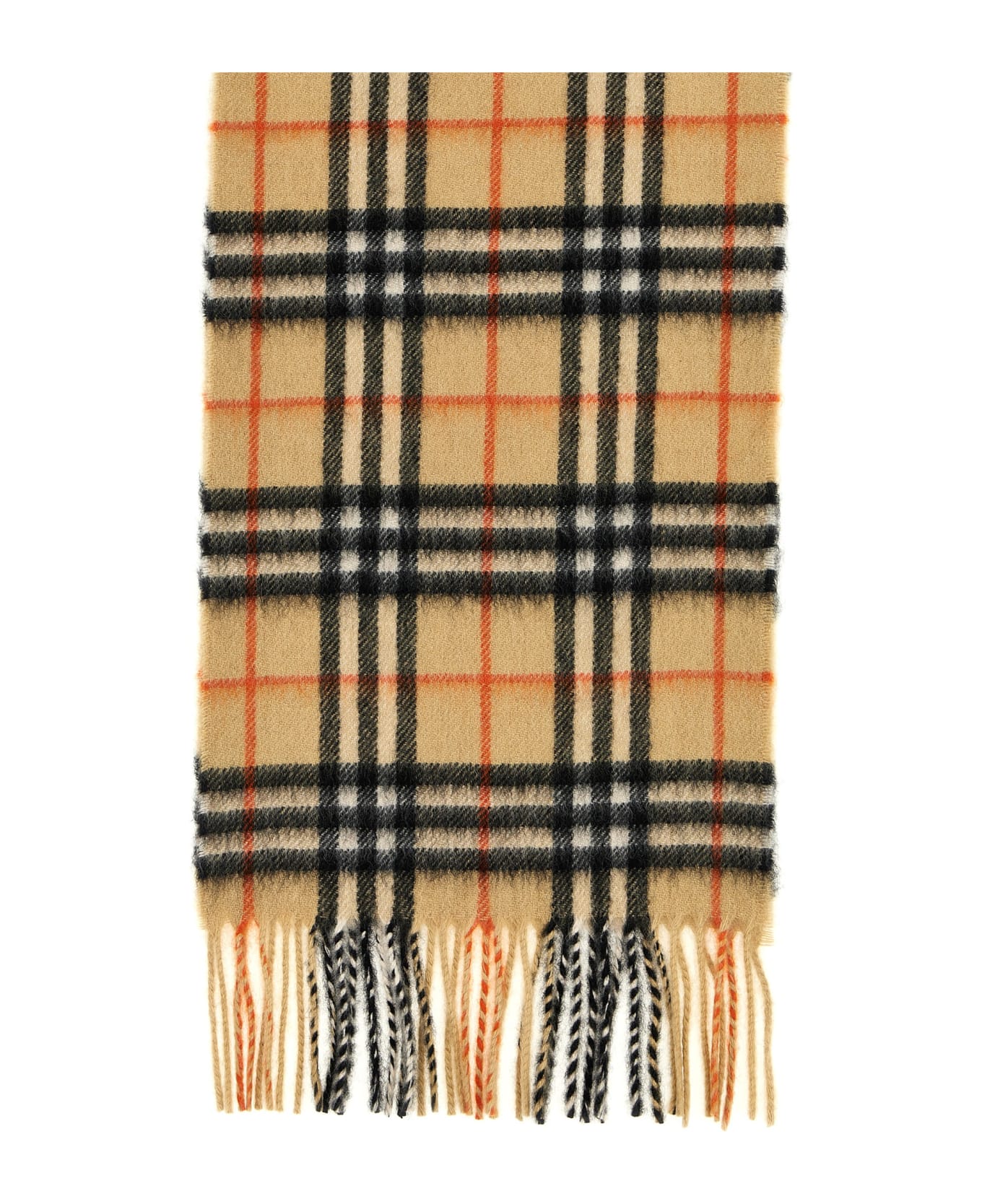 Burberry Check Scarf - Beige