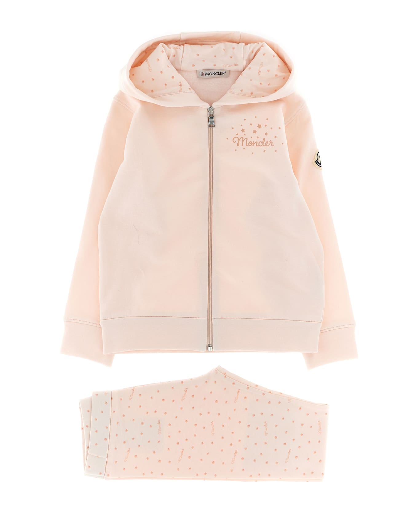 Moncler Complete Hoodie + Leggings - Pink