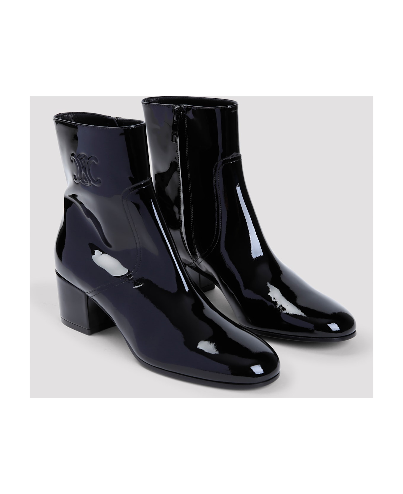 Celine Triomphe Zipped Boots - No Black