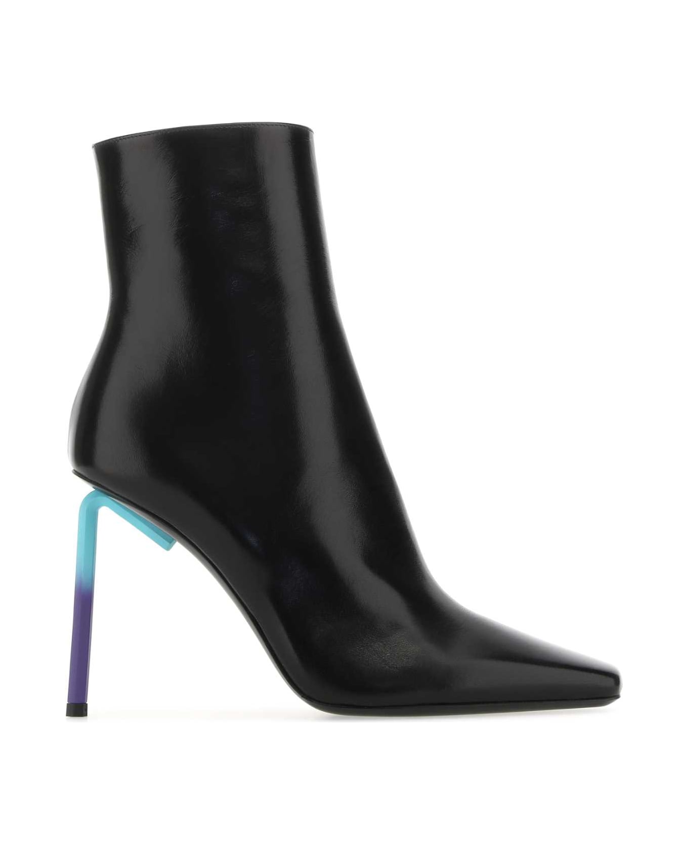 Off-White Black Nappa Leather Allen Ankle Boots - 1045