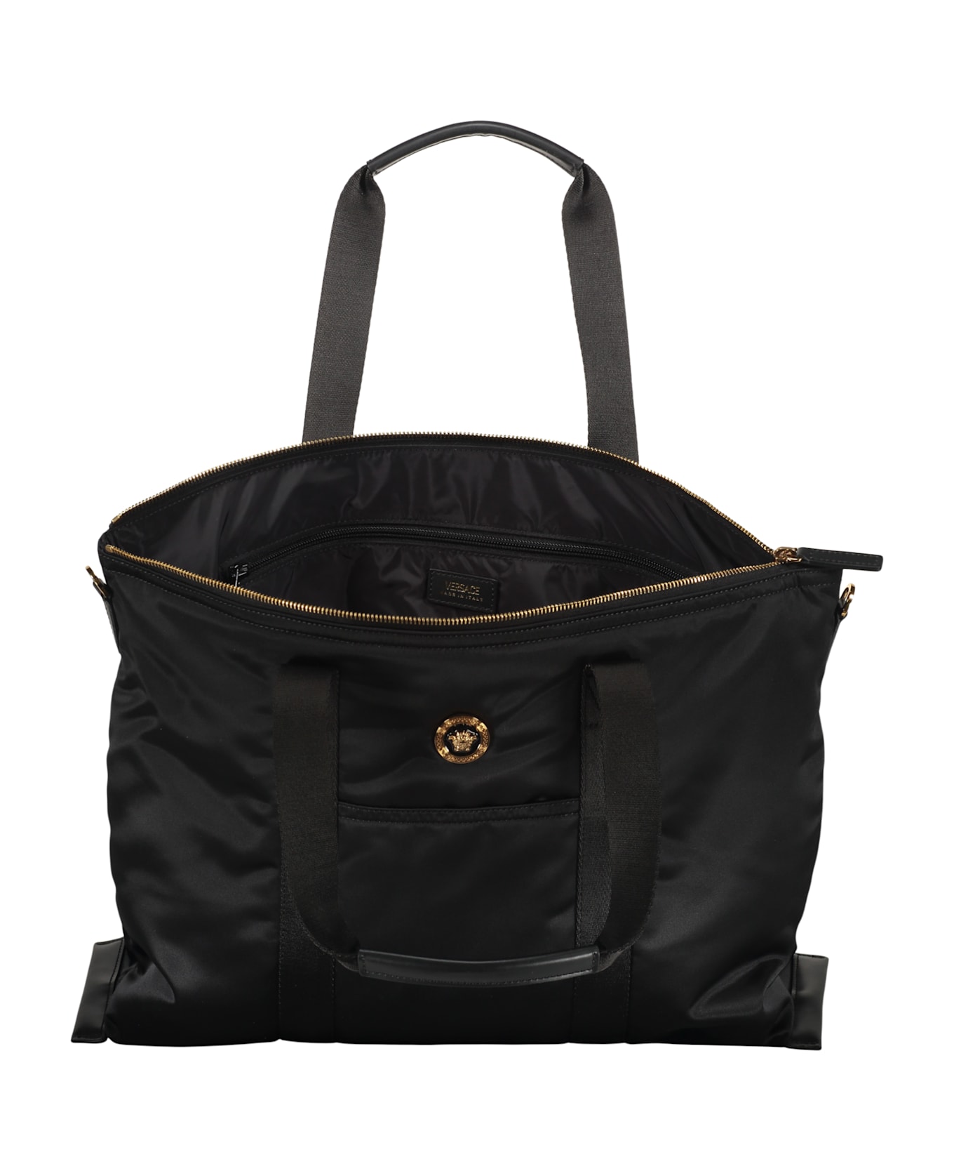 Versace Nylon Tote - black