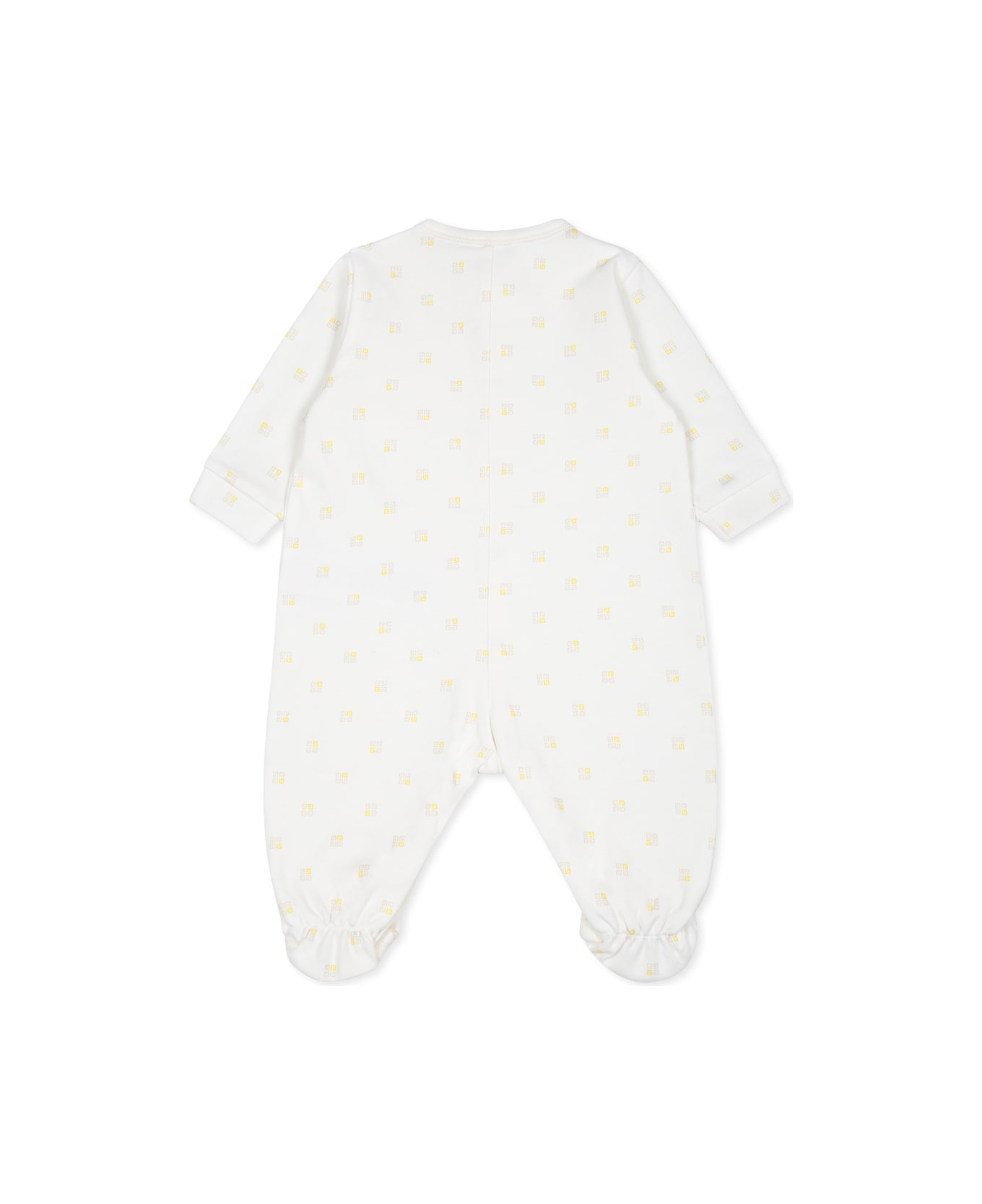 Givenchy Ivory Babygrow For Babykids With 4g Motif - Ivory