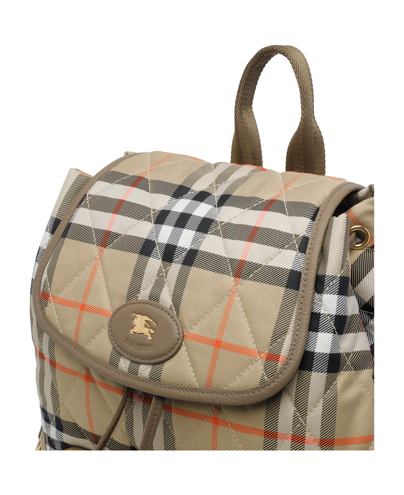 Burberry Horseshoe Backpack - BEIGE