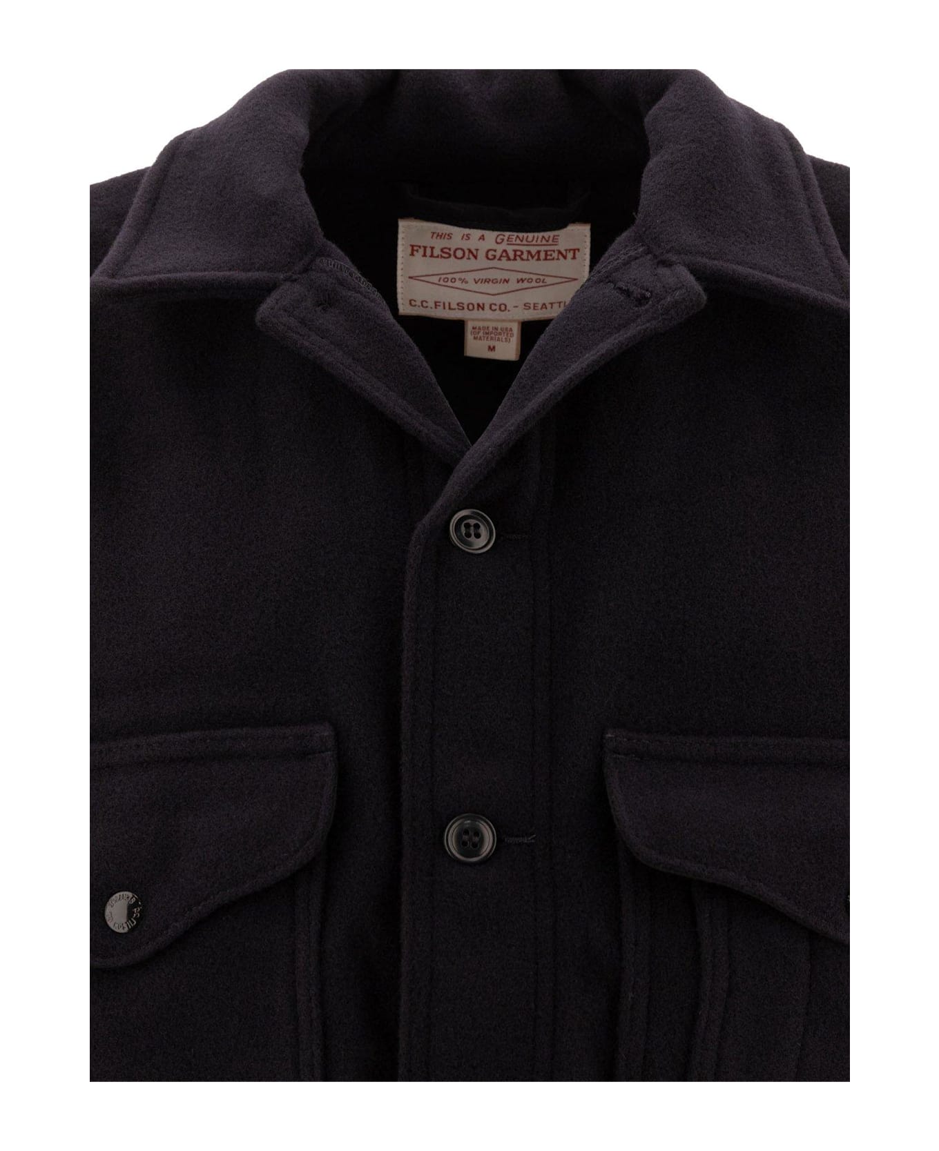 Filson Mackinaw Wool Jacket - Navy