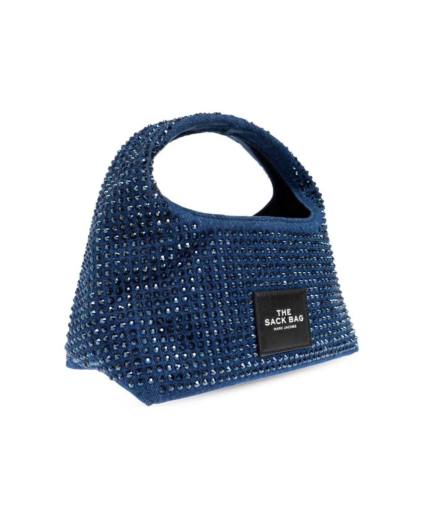 Marc Jacobs Embellished Denim Mini Sack Bag - Denim