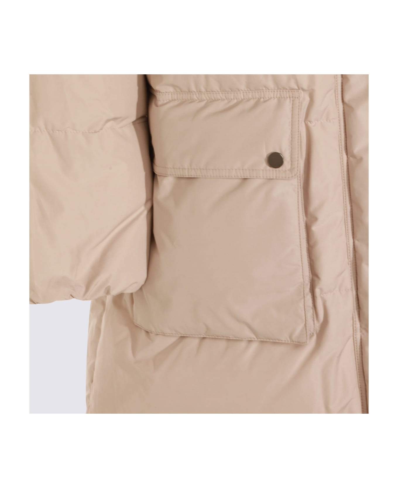 Brunello Cucinelli Beige Down Jacket - DOVE GREY