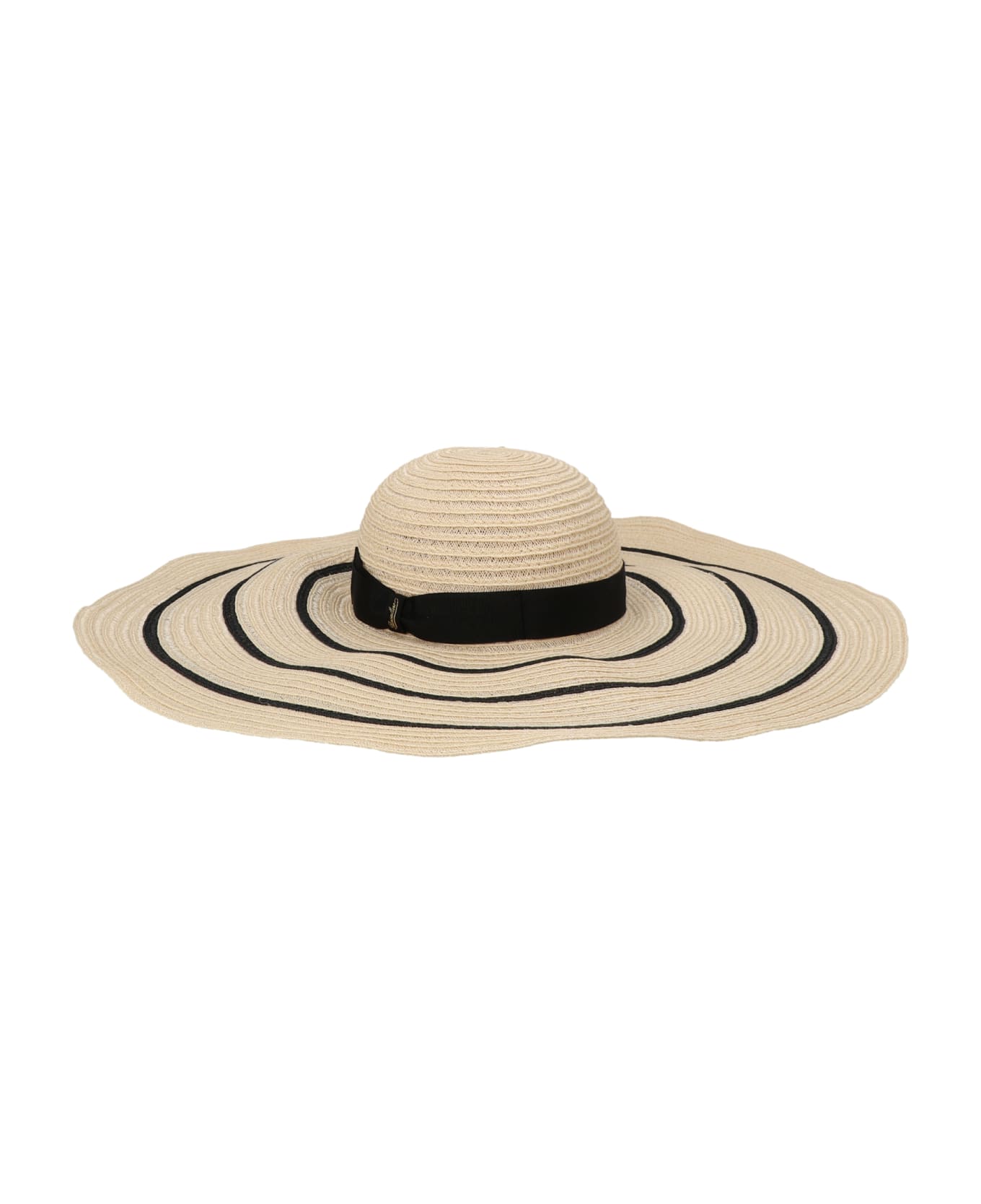 Borsalino 'treccia Panama' Hat - White/Black