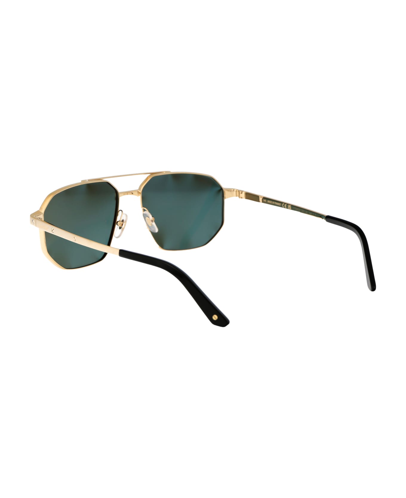 Cartier Eyewear Ct0462s Sunglasses - 003 GOLD GOLD GREEN