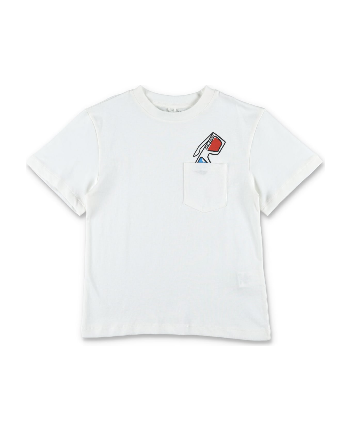 Stella McCartney Kids 3d Glasses Pocket T-shirt - WHITE Tシャツ＆ポロシャツ