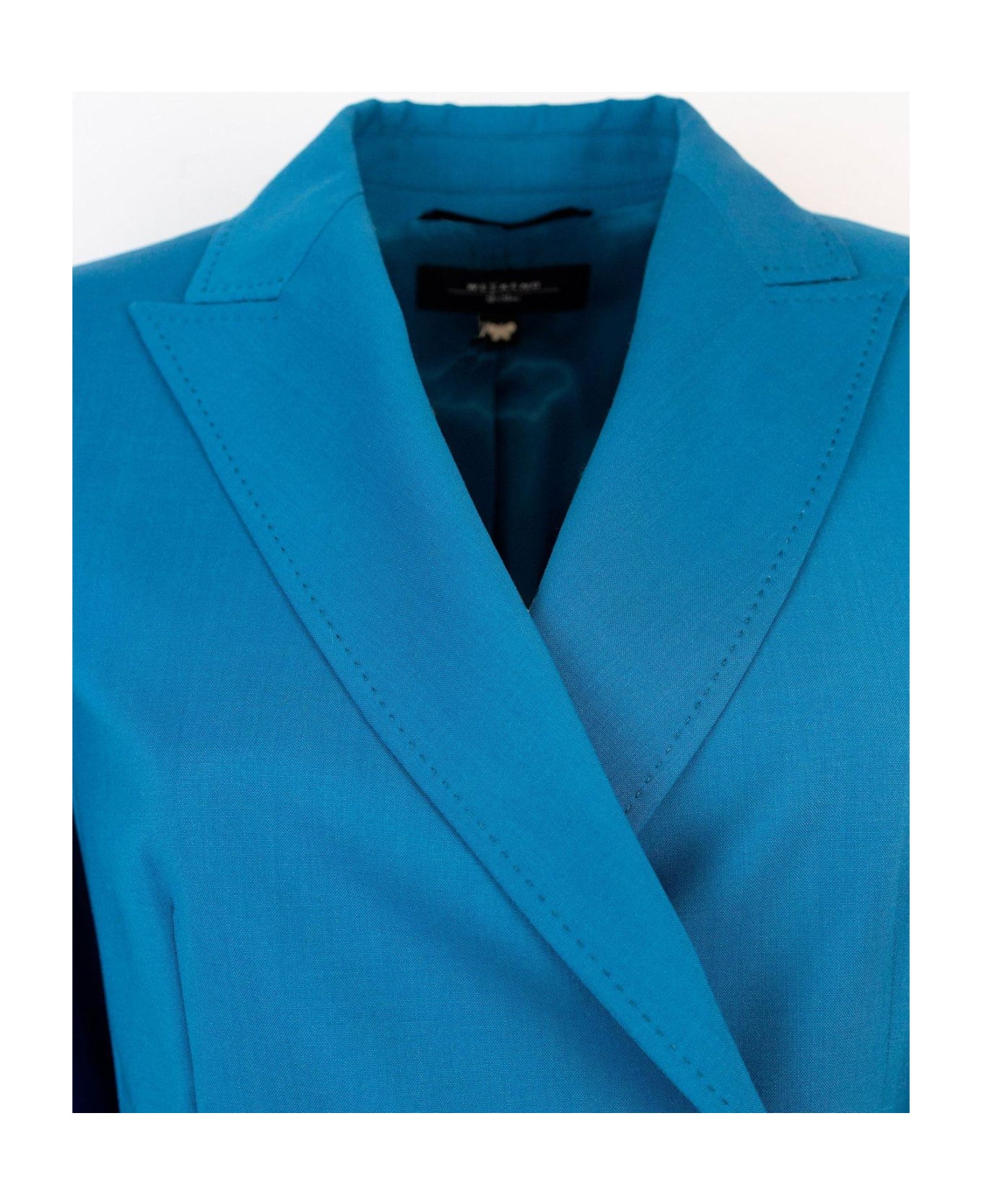 Weekend Max Mara Double-breasted Long-sleeved Blazer - Azzurro