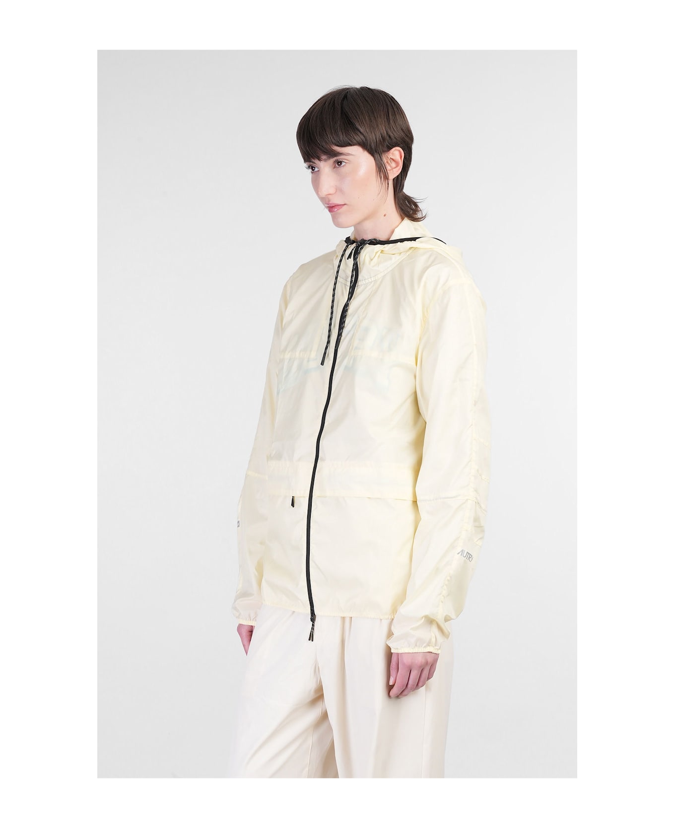 Autry Casual Jacket In Yellow Nylon - yellow