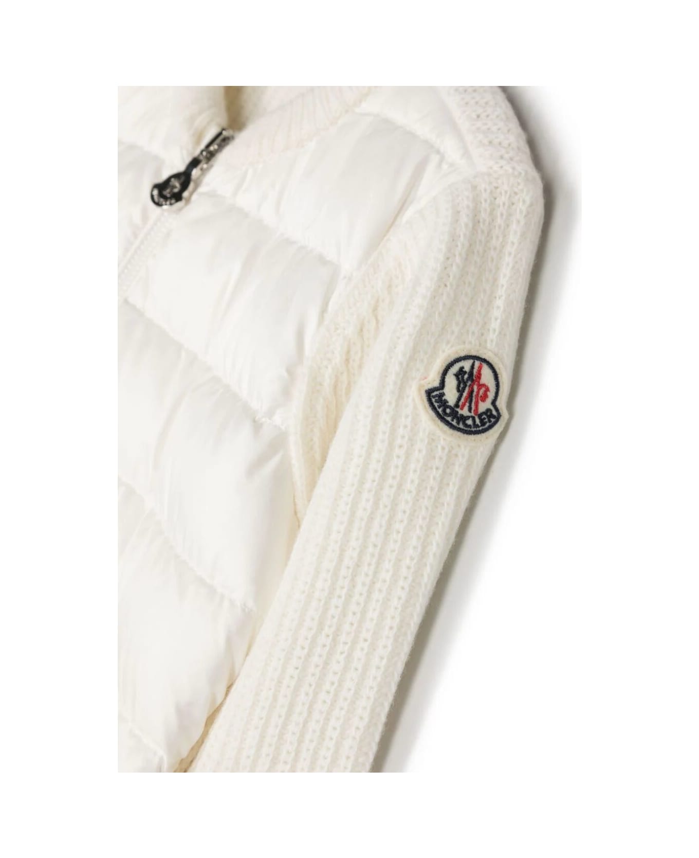 Moncler Cardigan - White ニットウェア＆スウェットシャツ
