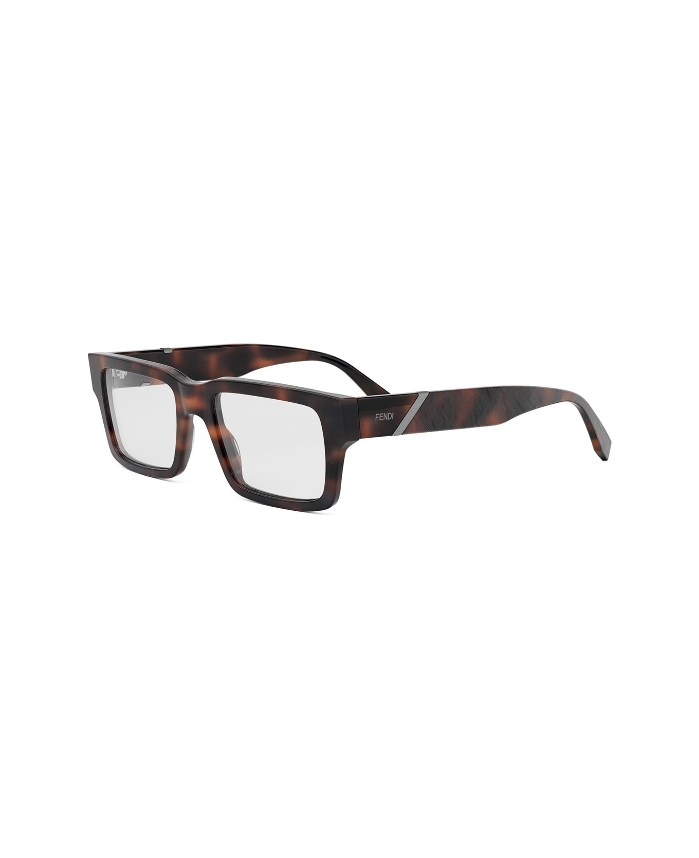 Fendi Eyewear Fe50114i Fendi Diagonal 052 Havana Glasses - Marrone