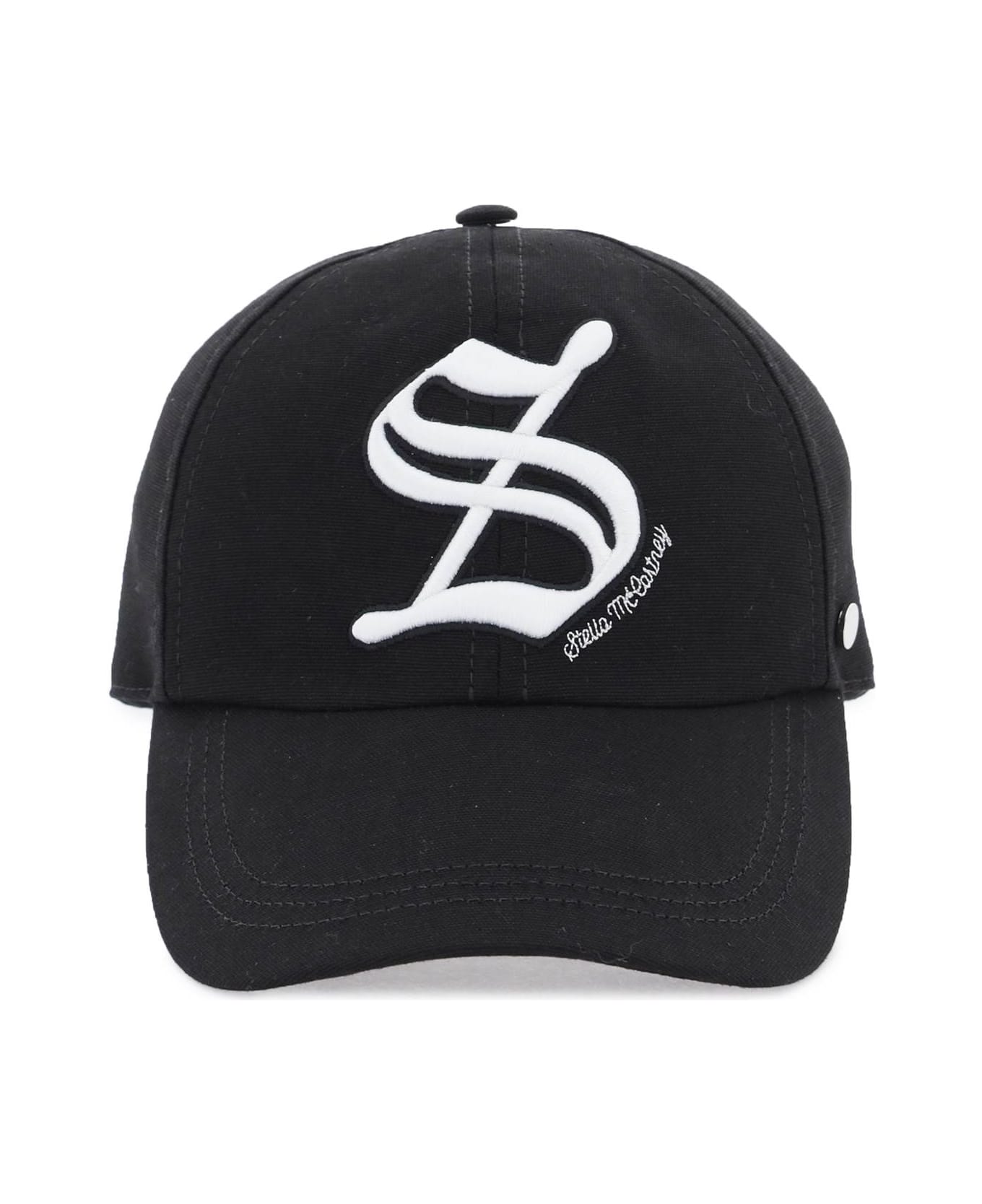 Stella McCartney Embroidered Baseball Cap - ULTRA BLACK (Black) 帽子